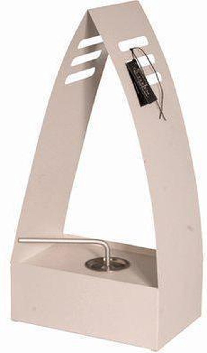 Fleem Lantaarn Fire triangle metaal 50x26cm wit