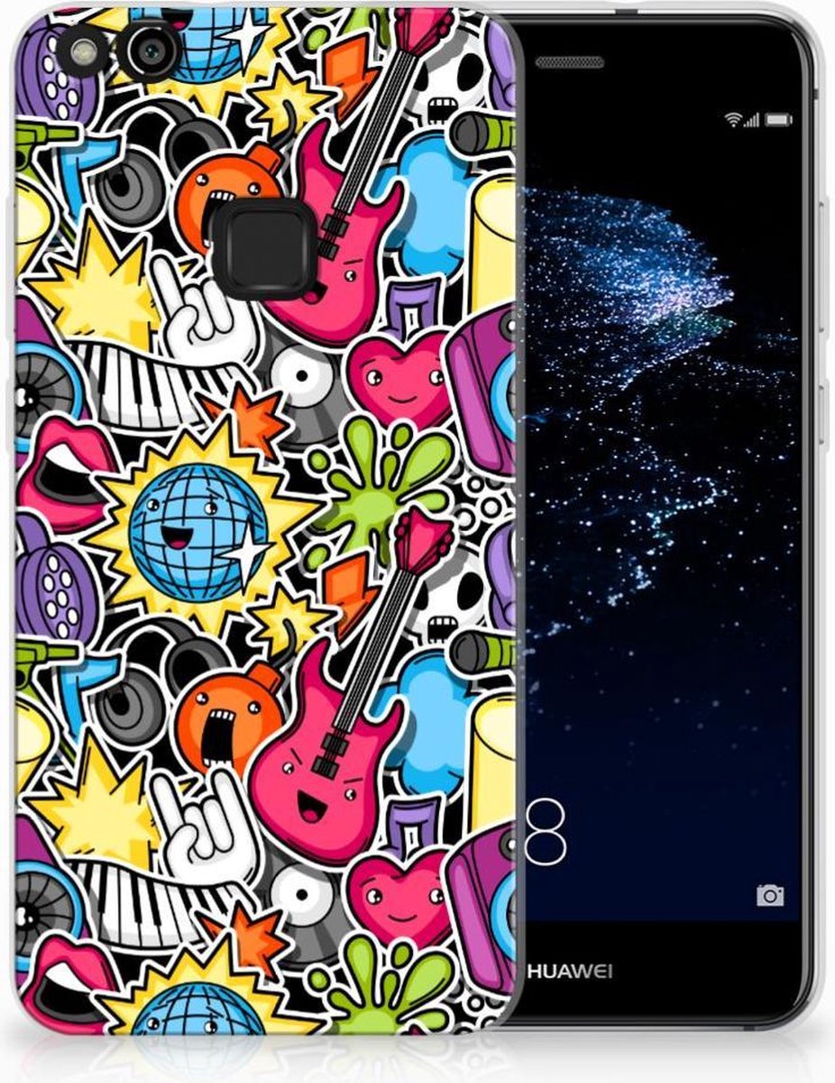 Huawei P10 Lite Silicone Back Cover Punk Rock