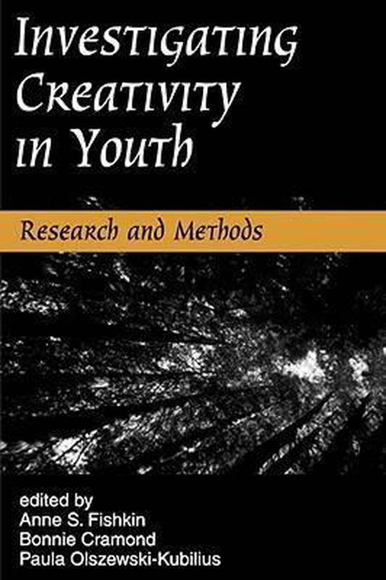 Investigating Creativity in Youth-Research and Methods - cover