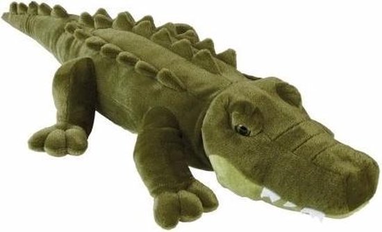 Pluche liggende krokodillen knuffel 80 cm - knuffeldier | bol.com