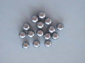 Perles en verre rondes - 12mm - Gris clair - 30 pcs