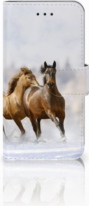 beetje campagne Terugroepen Apple iPhone X | Xs Bookcover hoesje Paarden | bol.com