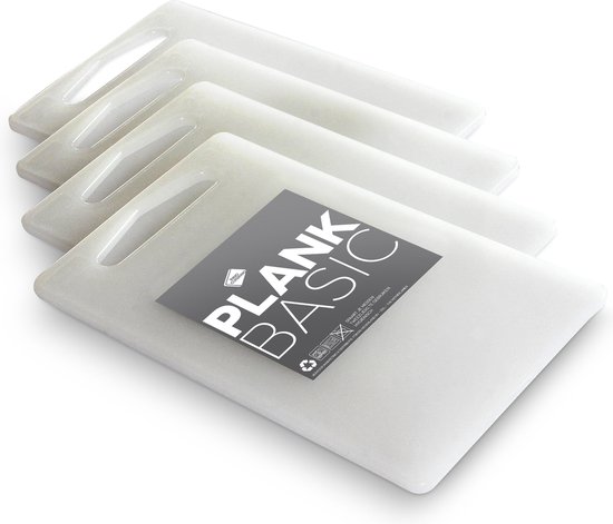 Inno Cuisinno Planche à découper BASIC - set de 4 pièces -25x15cm - naturel  | bol.com