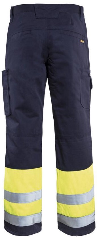 Blaklader Multinorm Winterwerkbroek 1869-1514 - Marine/High Vis Geel - C48