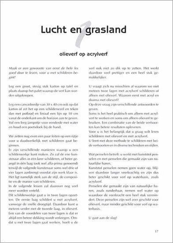 Schilderen Met Olieverf En Acryl