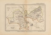 Historische kaart, plattegrond van gemeente Gendringen ( Gendringen en Netter) in Gelderland uit 1867 door Kuyper van Kaartcadeau.com