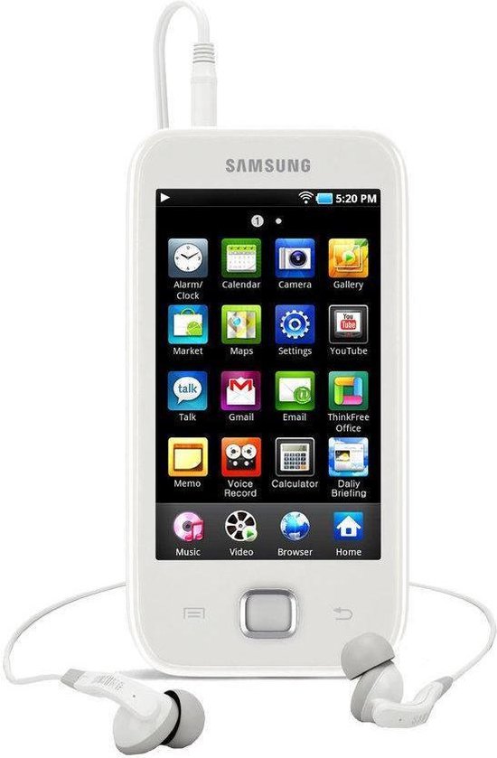 Samsung Galaxy Player 50 - MP4 speler - 8 GB - Wit | bol.com