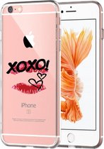 Apple Iphone 6 / 6S Transparant siliconen hoesje (XOXO!)