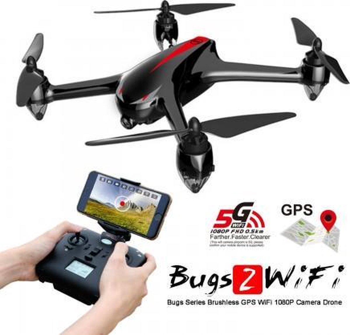 MJX Bugs 2W Brushless GPS FPV 1080p drone