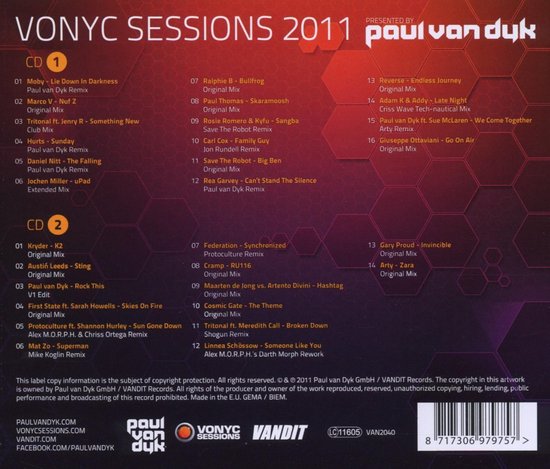 Vonyc Sessions 2011 - Paul van Dyk