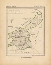 Historische kaart, plattegrond van gemeente Klimmen in Limburg uit 1867 door Kuyper van Kaartcadeau.com