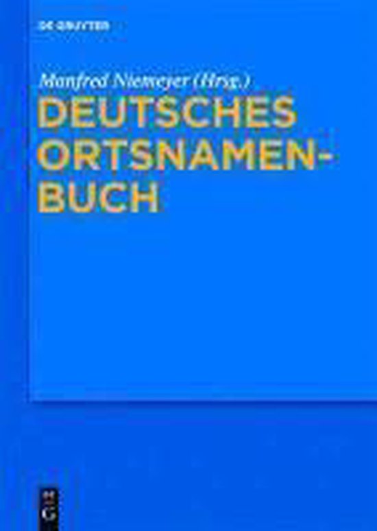 Deutsches Ortsnamenbuch - cover