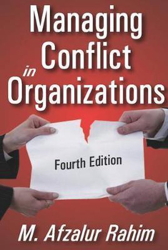 Managing Conflict In Organizations - cover