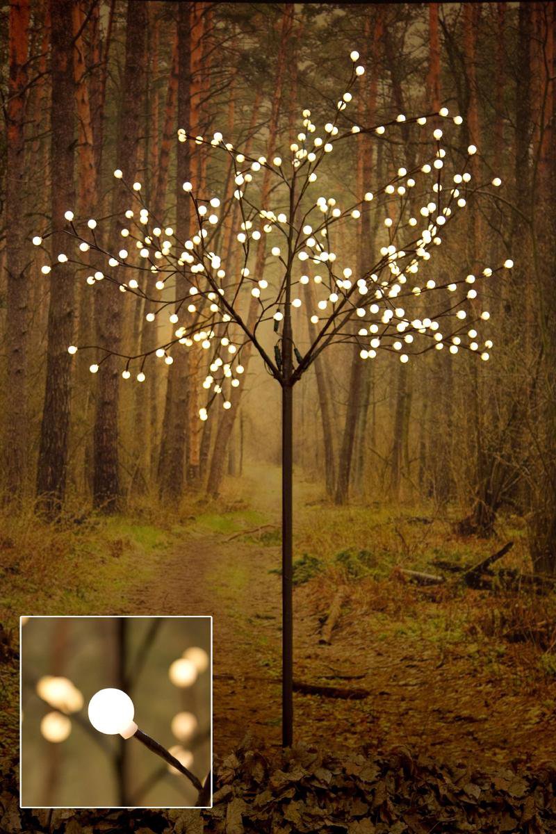 Konstsmide LED Lichtboom Lichttak 250 cm Bruin, warm wit