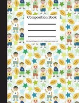 Composition Book 200 Sheet/400 Pages 8.5 X 11 In.-Wide Ruled Football Kids