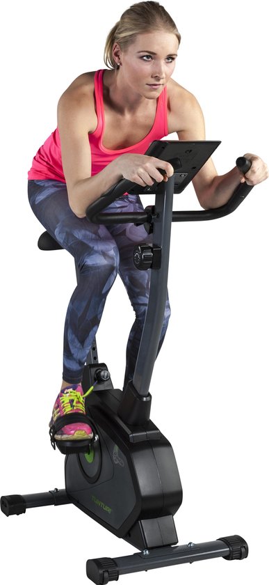 Tunturi Cardio Fit B35 Hometrainer - Fitnessfiets - 8 weerstandsniveaus - Hartslagmonitor - Ergonomisch - Verstelbaar stuur - Transportwielen - Versterkt frame