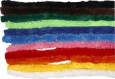Chenille draad, dikte 15 mm, kleuren assorti, 200 assorti
