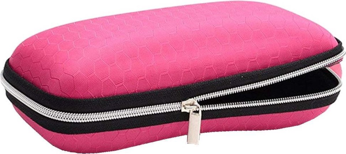 Fako Bijoux® - Brillenkoker - EVA - Met Rits - Nylon - Roze