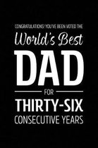 Congratulations! You've Been Voted The World's Best Dad for Thirty-Six Consecutive Years