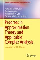 Springer Optimization and Its Applications 117 - Progress in Approximation Theory and Applicable Complex Analysis