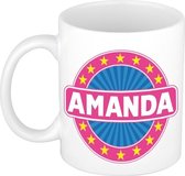 Amanda naam koffie mok / beker 300 ml  - namen mokken