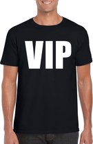 VIP tekst t-shirt zwart heren S