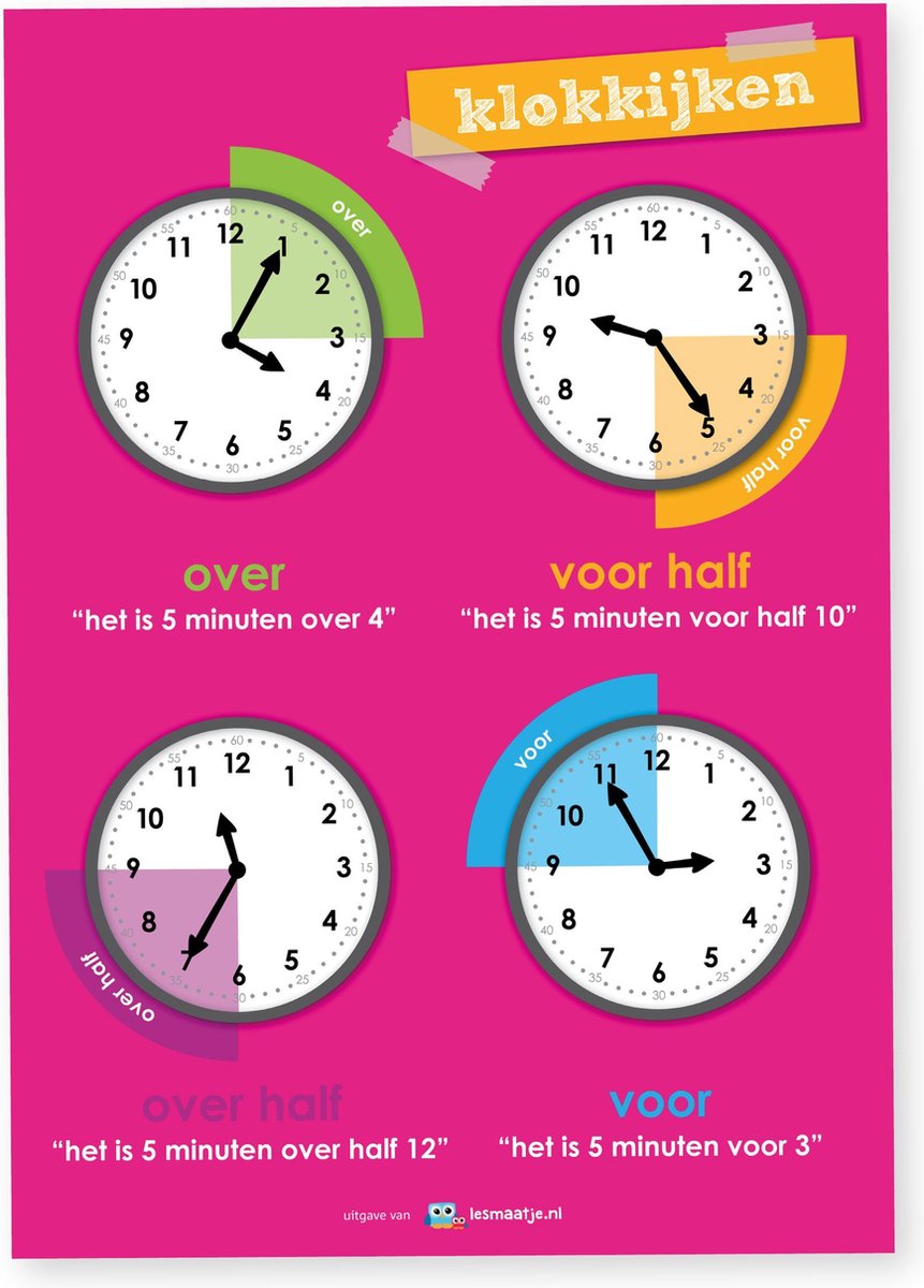 poster | klokkijken analoog