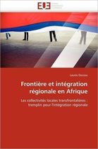 Frontière et intégration régionale en Afrique