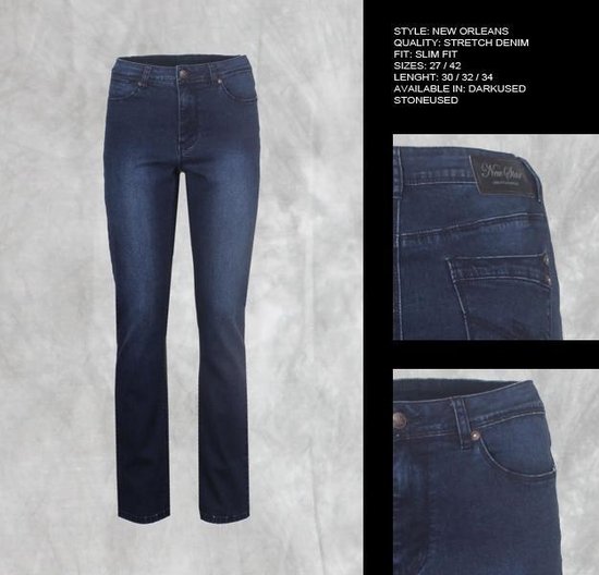 New Star dames jeans New Orleans dark used - maat 32/34 | bol.com