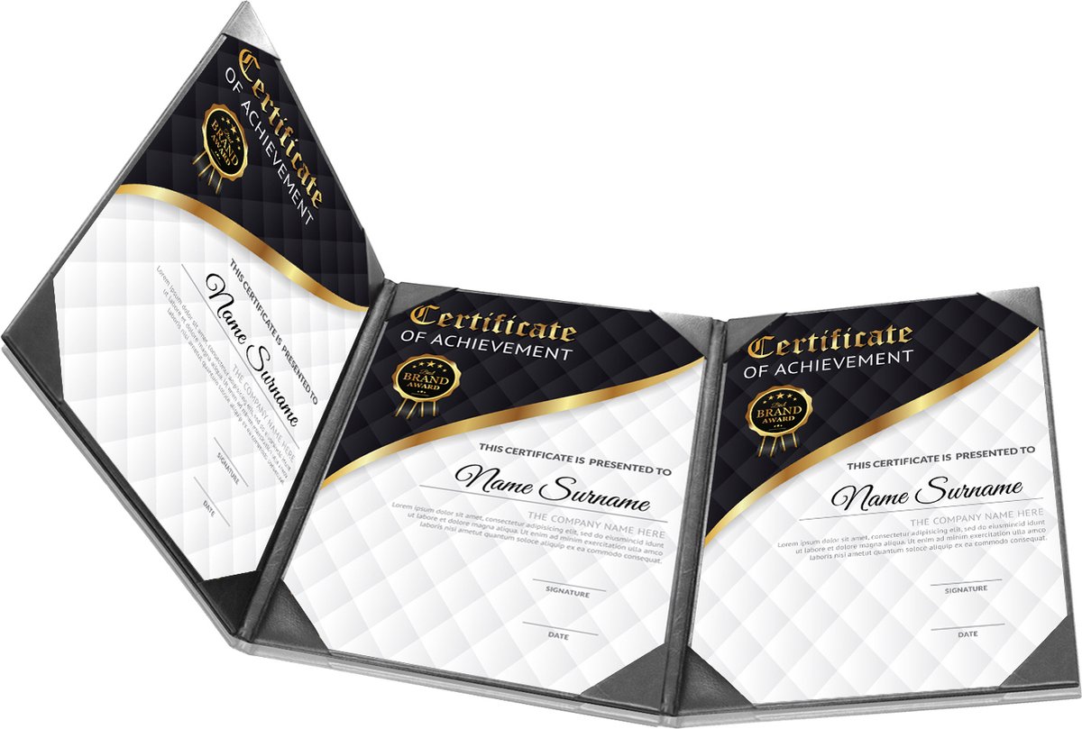 Goodline® - Presentatiemap / Showmap - 3x A4 - Zwart