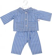 Mini Mommy Gestreepte Pyjamaset 38-41 Cm Blauw/wit 2-delig