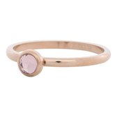 iXXXi Jewelry Vulring 6mm Zirkonia Pink roségoudkleurig 2mm - maat 21