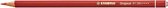 STABILO Original - Kleurpotlood - Voor Haarfijne Lijnen - Met Elastische Kern - permanent rood donker - per stuk