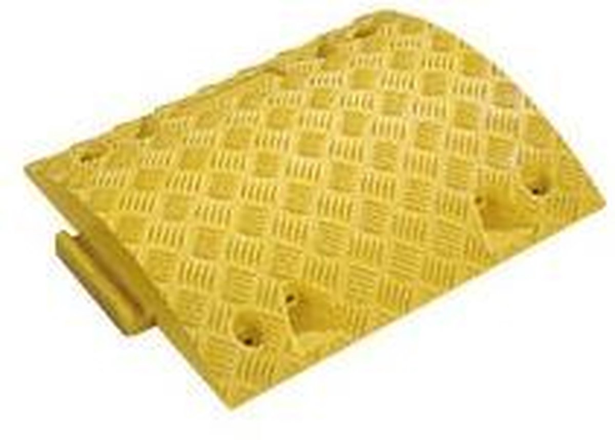 Middeldeel voor Tempo-Stopp-drempel, met verbindingsstuk, geel, pvc 42