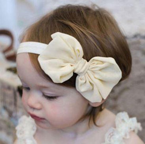 Haarbandje hoofdband baby meisje peuter kleuter kind met strik van stof  (ca. 9,5 x... | bol.com