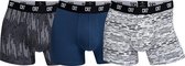 CR7 - Heren 3-Pack Trunk Boxershorts Zwart Wit Blauw - L