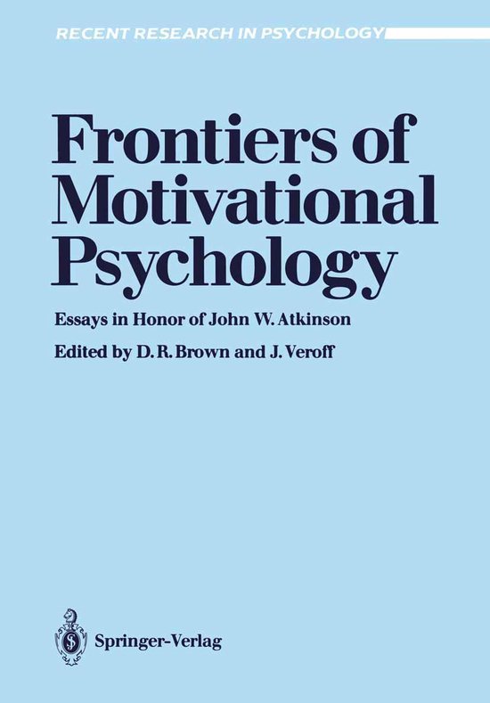 Behavioral Science and Psychology (R0) - Frontiers of Motiva ... - cover