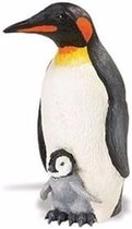 Plastic speelgoed figuur keizerspinguin 11 cm