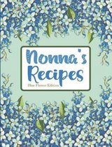 Nonna's Recipes Blue Flower Edition