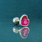 Buttplug met hart - Roze - Anaal plug met roze hartje - PinkPonyClubnl