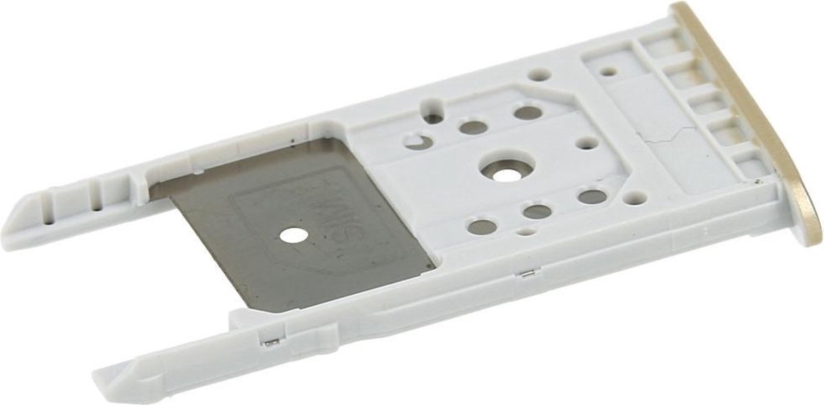 Sim card tray + microSD tray Voor Lenovo Moto G5, Moto G5 Plus - Goud