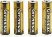 Greenmax AA super alkaline batterijen - 4 stuks - 1,5V - Penlite