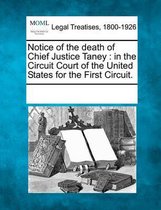 Notice of the Death of Chief Justice Taney