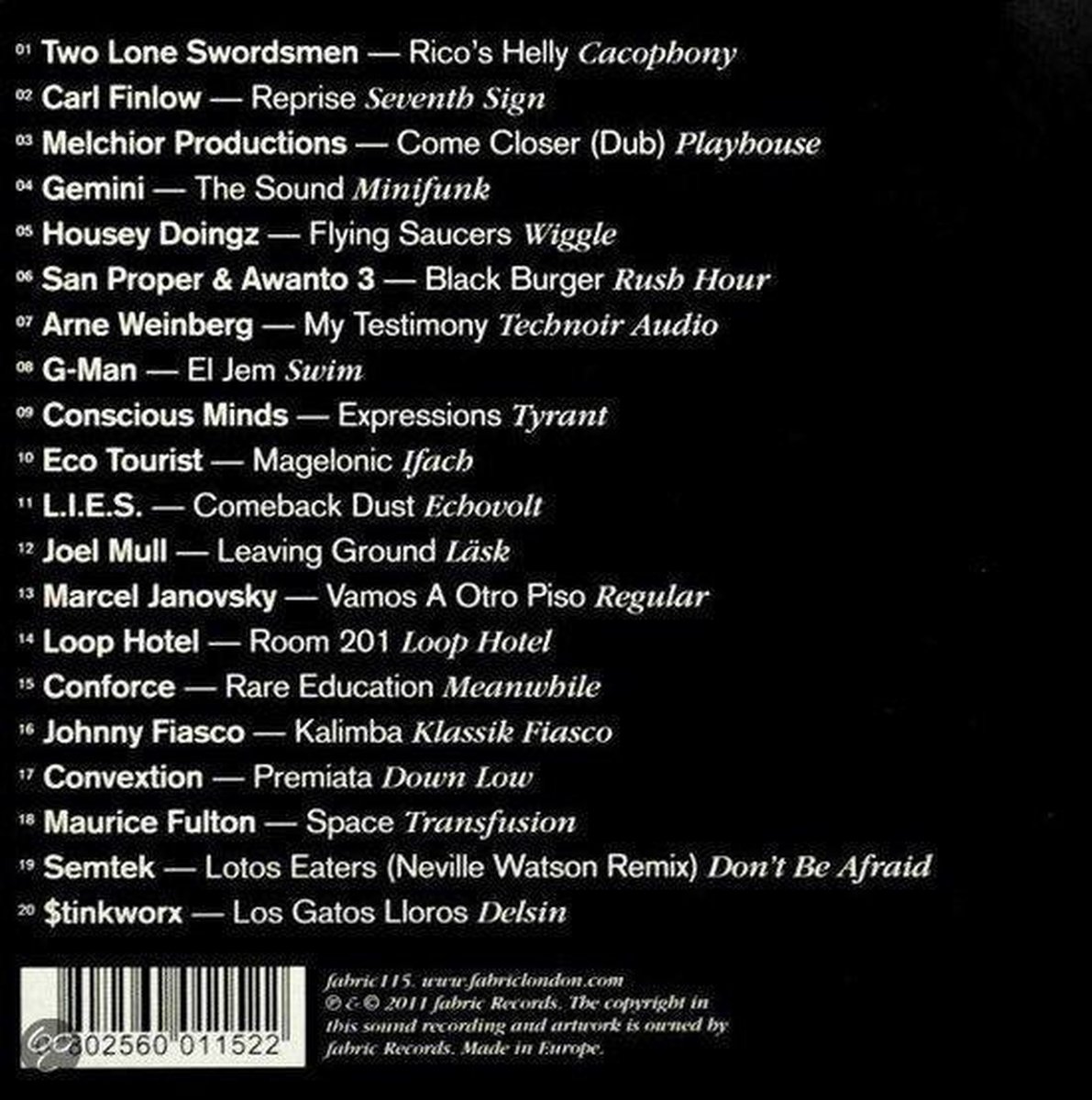 Fabric 58 Craig Richards Presents The Nothing Special, various artists CD (album)...