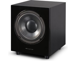 Wharfedale WH-D10 Subwoofer – 250 mm Long-Throw Woofer – Klasse D Versterker – Variabel Laagdoorlaatfilter – Zwart