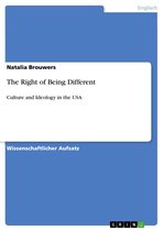The Right of Being Different