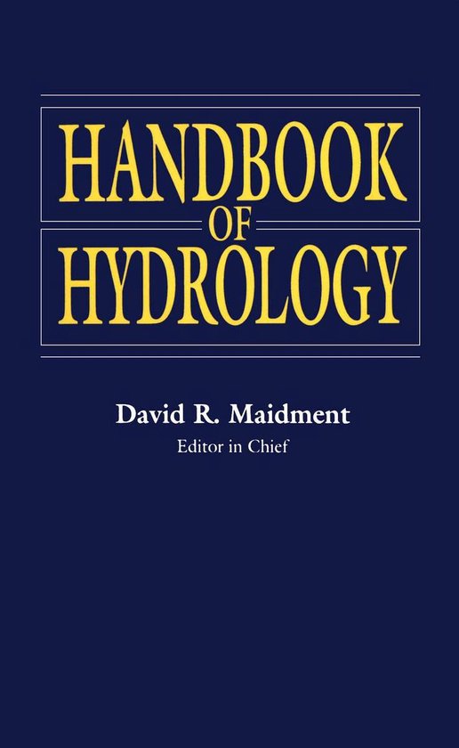 Handbook of Hydrology - cover