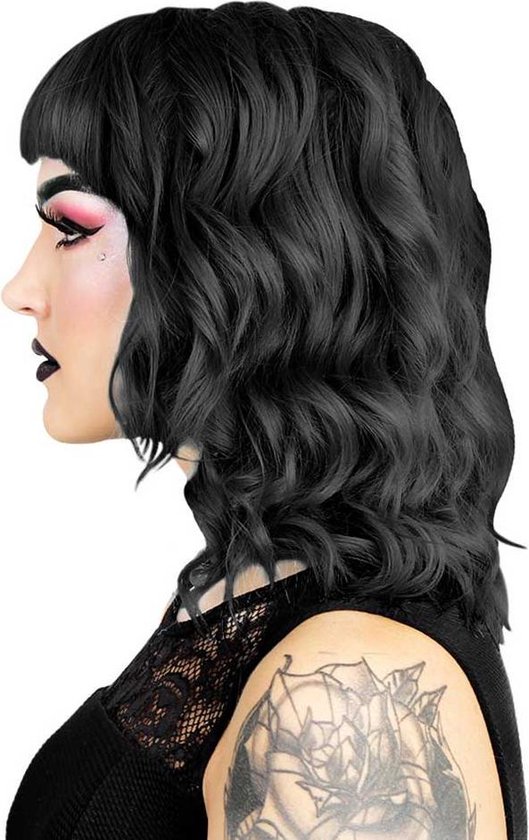 Black Dahlia. semi permanente haarverf zwart - 115 ml - Hermans Amazing Haircolor Black Dahlia. semi permanente haarverf zwart - 115 ml - Hermans Amazing Haircolor