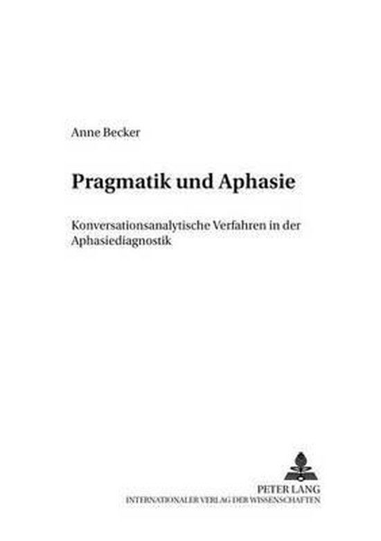 Pragmatik und Aphasie - cover