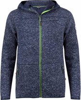 Life-Line Jethro Heren Fleece Jas Met Capuchon In Navy - Maat: S